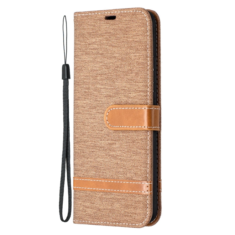 For Nokia 3.4 Color Matching Denim Texture Leather Case with Holder & Card Slots & Wallet & Lanyard