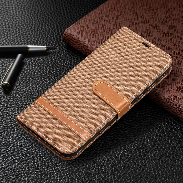 For Nokia 3.4 Color Matching Denim Texture Leather Case with Holder & Card Slots & Wallet & Lanyard