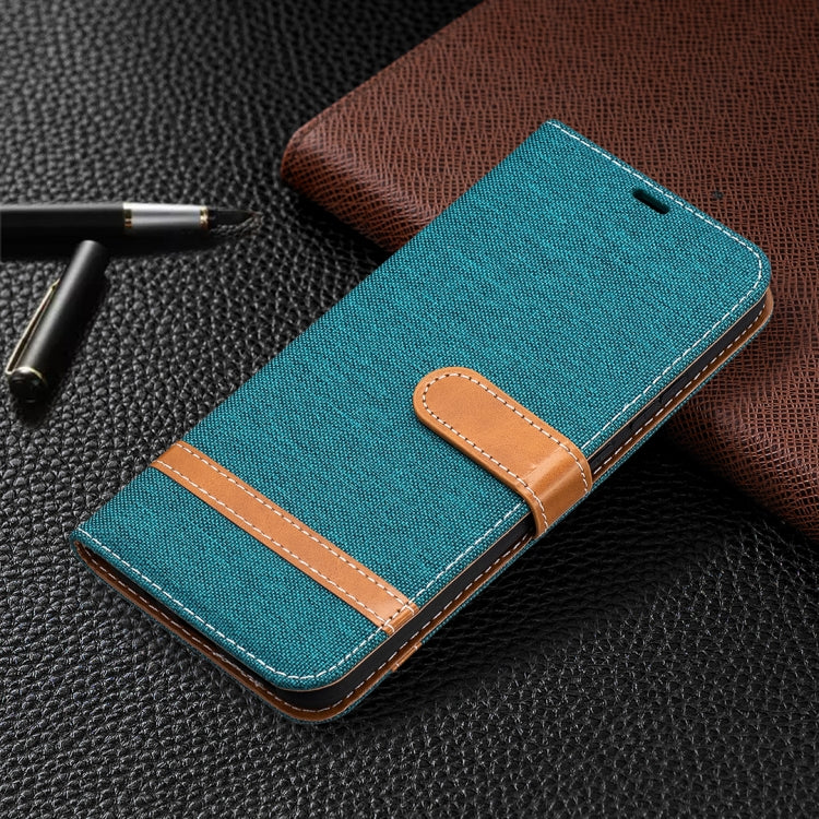 For Nokia 3.4 Color Matching Denim Texture Leather Case with Holder & Card Slots & Wallet & Lanyard