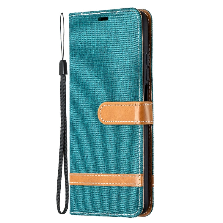 For Xiaomi Mi 10T / 10 Pro 5G Color Matching Denim Texture Leather Case with Holder & Card Slots & Wallet & Lanyard