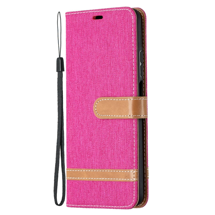 For Xiaomi Mi 10T Lite 5G Color Matching Denim Texture Leather Case with Holder & Card Slots & Wallet & Lanyard