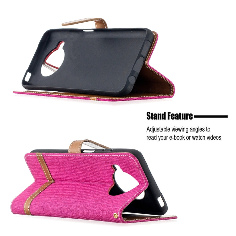 For Xiaomi Mi 10T Lite 5G Color Matching Denim Texture Leather Case with Holder & Card Slots & Wallet & Lanyard