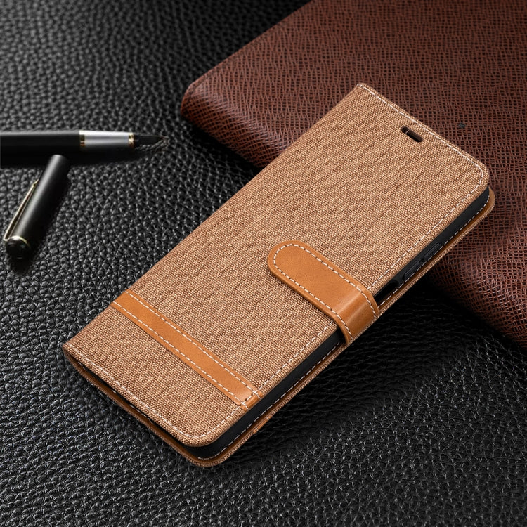 For Xiaomi Mi 10T Lite 5G Color Matching Denim Texture Leather Case with Holder & Card Slots & Wallet & Lanyard