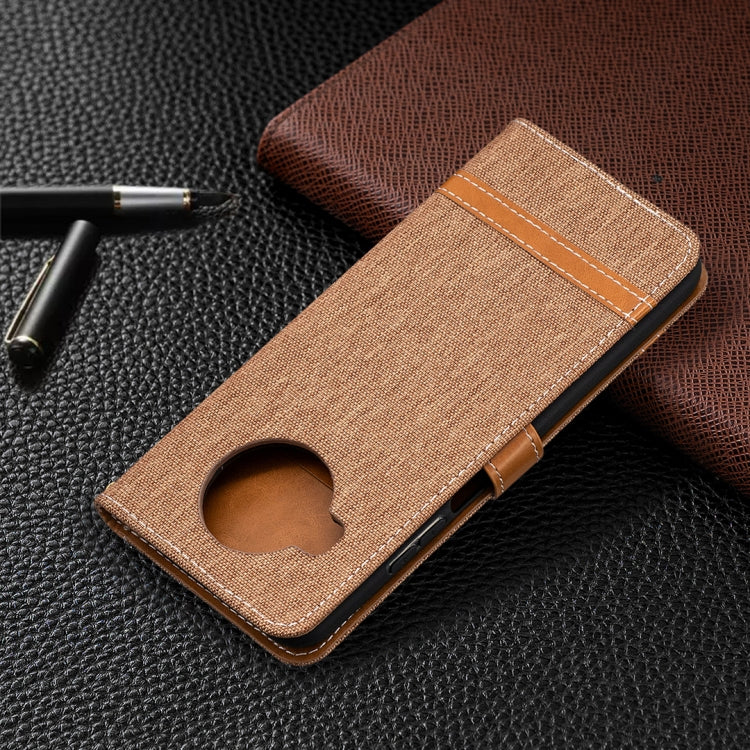 For Xiaomi Mi 10T Lite 5G Color Matching Denim Texture Leather Case with Holder & Card Slots & Wallet & Lanyard