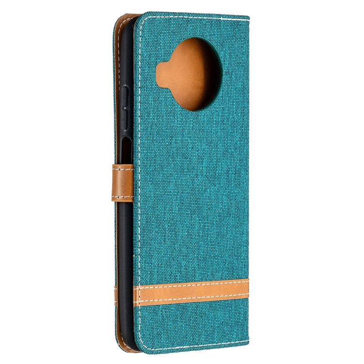 For Xiaomi Mi 10T Lite 5G Color Matching Denim Texture Leather Case with Holder & Card Slots & Wallet & Lanyard