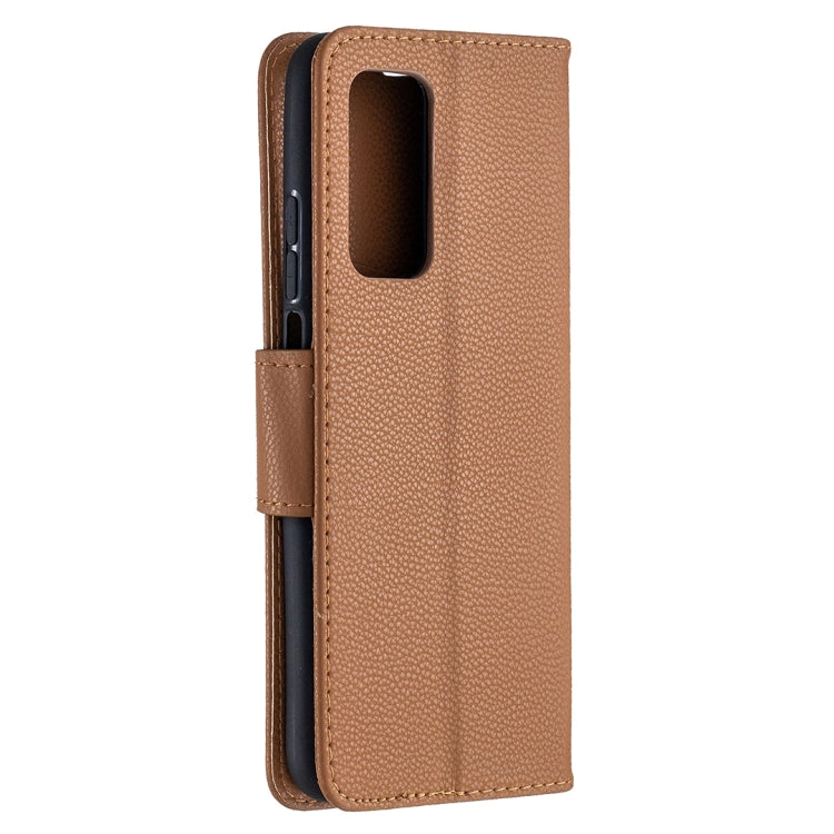 For Xiaomi Mi 10T 5G Litchi Texture Pure Color Horizontal Flip Leather Case with Holder & Card Slots & Wallet & Lanyard
