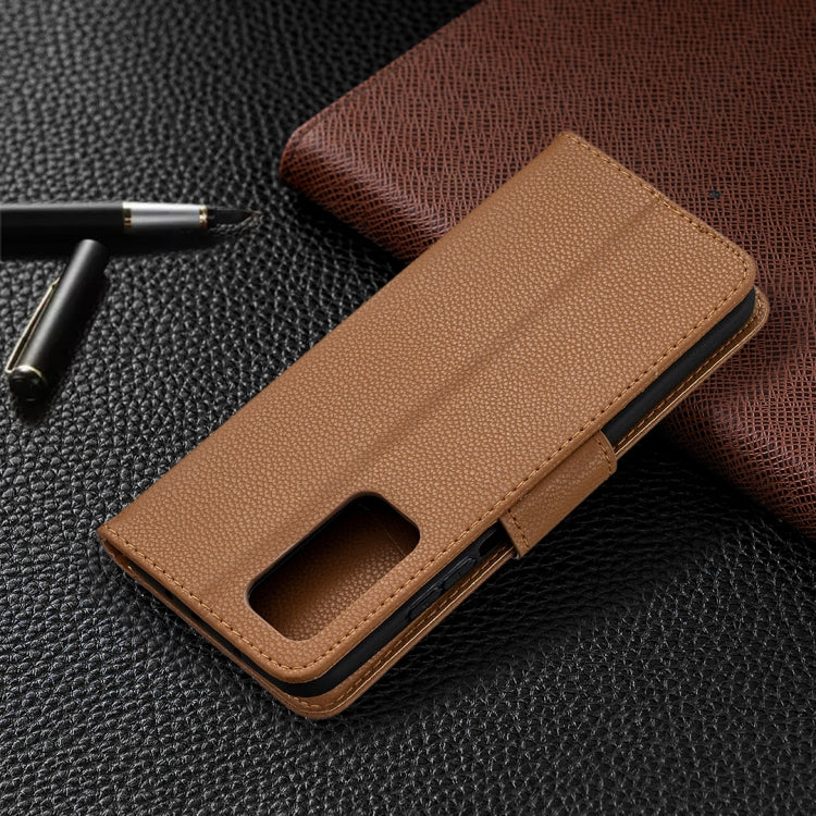 For Xiaomi Mi 10T 5G Litchi Texture Pure Color Horizontal Flip Leather Case with Holder & Card Slots & Wallet & Lanyard