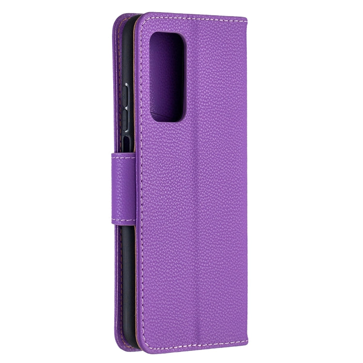 For Xiaomi Mi 10T 5G Litchi Texture Pure Color Horizontal Flip Leather Case with Holder & Card Slots & Wallet & Lanyard