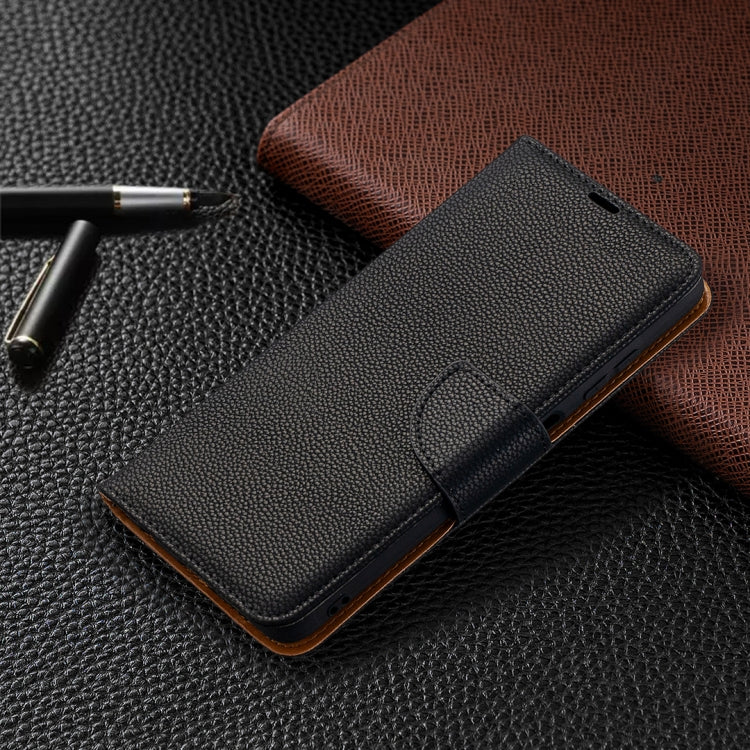 For Xiaomi Poco X3 Litchi Texture Pure Color Horizontal Flip Leather Case with Holder & Card Slots & Wallet & Lanyard