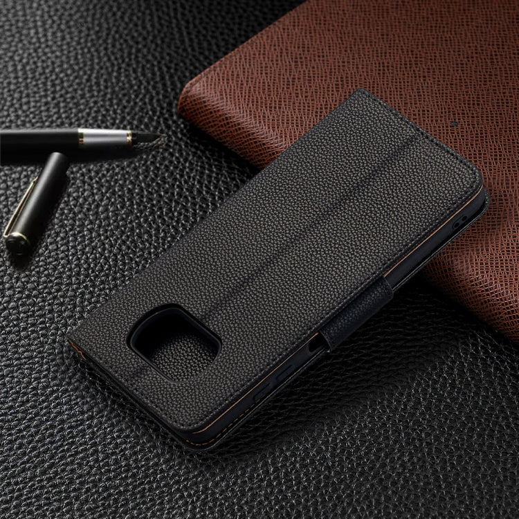 For Xiaomi Poco X3 Litchi Texture Pure Color Horizontal Flip Leather Case with Holder & Card Slots & Wallet & Lanyard