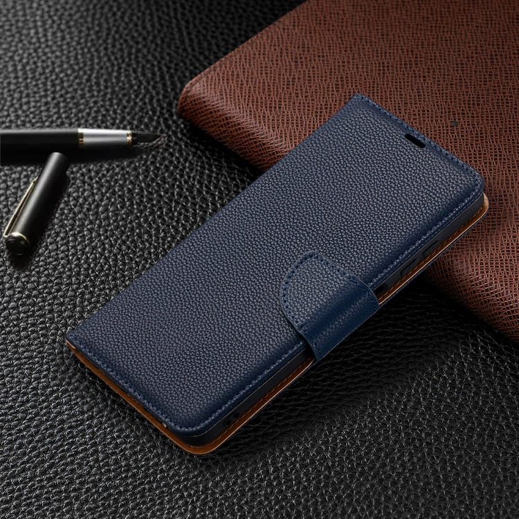 For Xiaomi Poco X3 Litchi Texture Pure Color Horizontal Flip Leather Case with Holder & Card Slots & Wallet & Lanyard