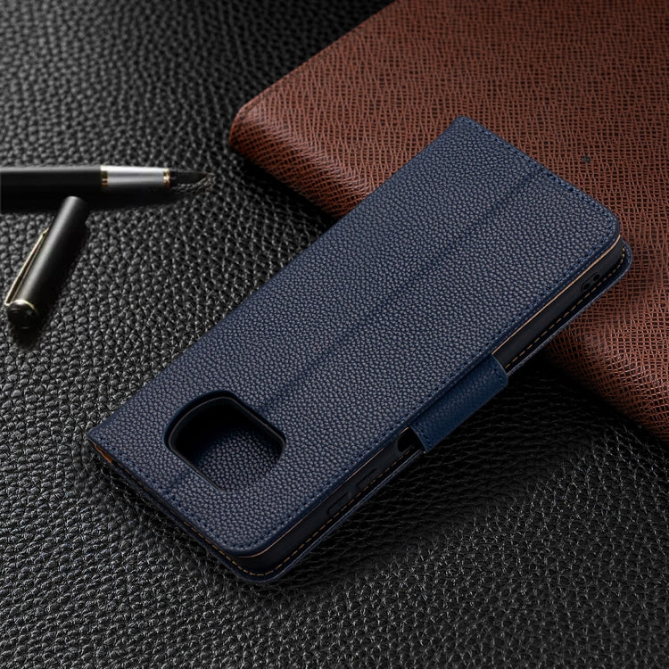 For Xiaomi Poco X3 Litchi Texture Pure Color Horizontal Flip Leather Case with Holder & Card Slots & Wallet & Lanyard