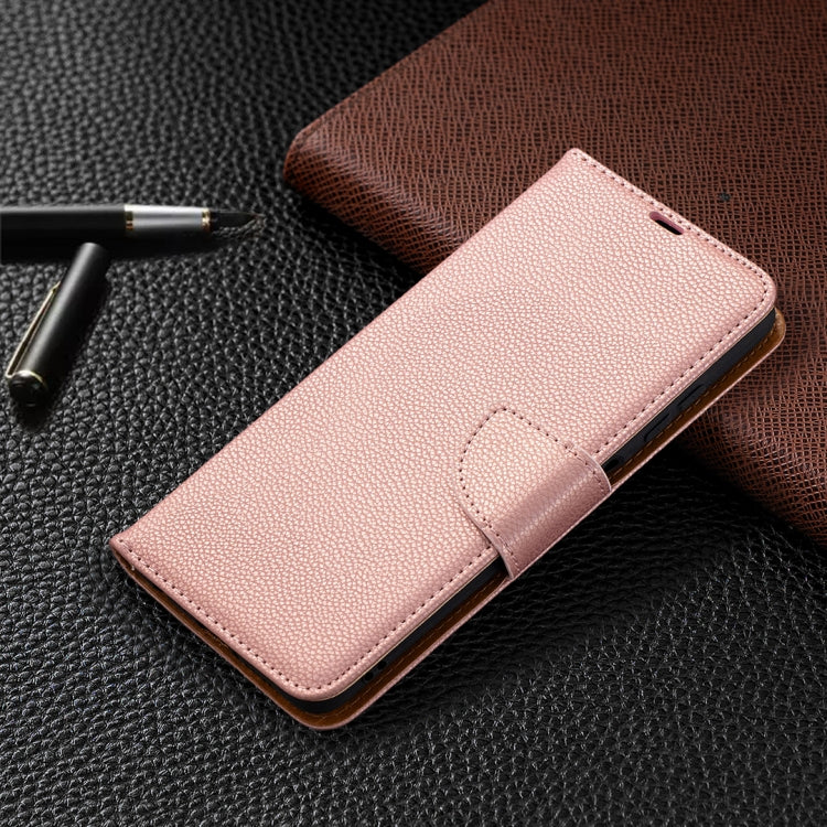 For Xiaomi Poco X3 Litchi Texture Pure Color Horizontal Flip Leather Case with Holder & Card Slots & Wallet & Lanyard