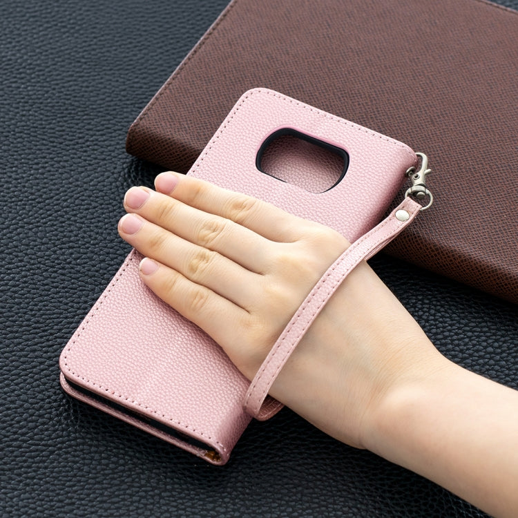 For Xiaomi Poco X3 Litchi Texture Pure Color Horizontal Flip Leather Case with Holder & Card Slots & Wallet & Lanyard
