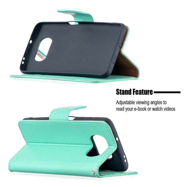 For Xiaomi Poco X3 Litchi Texture Pure Color Horizontal Flip Leather Case with Holder & Card Slots & Wallet & Lanyard