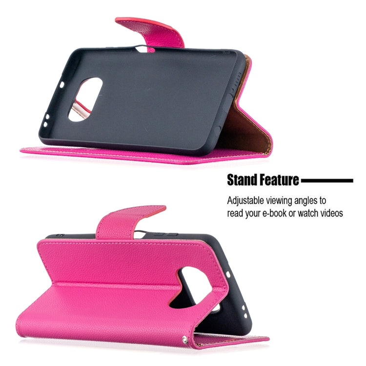 For Xiaomi Poco X3 Litchi Texture Pure Color Horizontal Flip Leather Case with Holder & Card Slots & Wallet & Lanyard