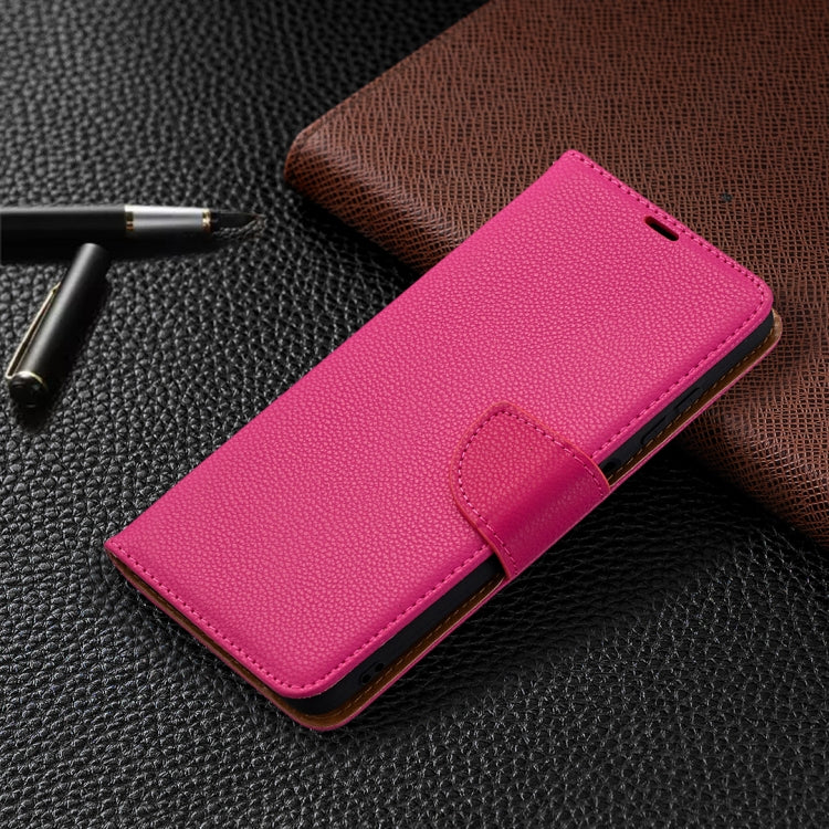 For Xiaomi Poco X3 Litchi Texture Pure Color Horizontal Flip Leather Case with Holder & Card Slots & Wallet & Lanyard