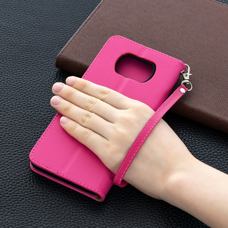 For Xiaomi Poco X3 Litchi Texture Pure Color Horizontal Flip Leather Case with Holder & Card Slots & Wallet & Lanyard