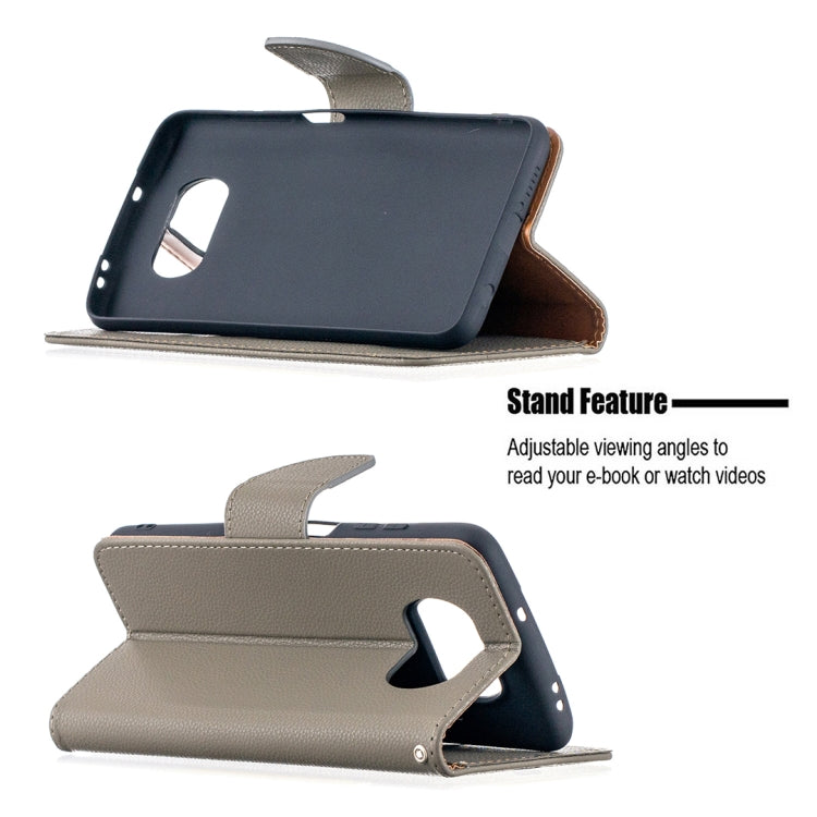 For Xiaomi Poco X3 Litchi Texture Pure Color Horizontal Flip Leather Case with Holder & Card Slots & Wallet & Lanyard