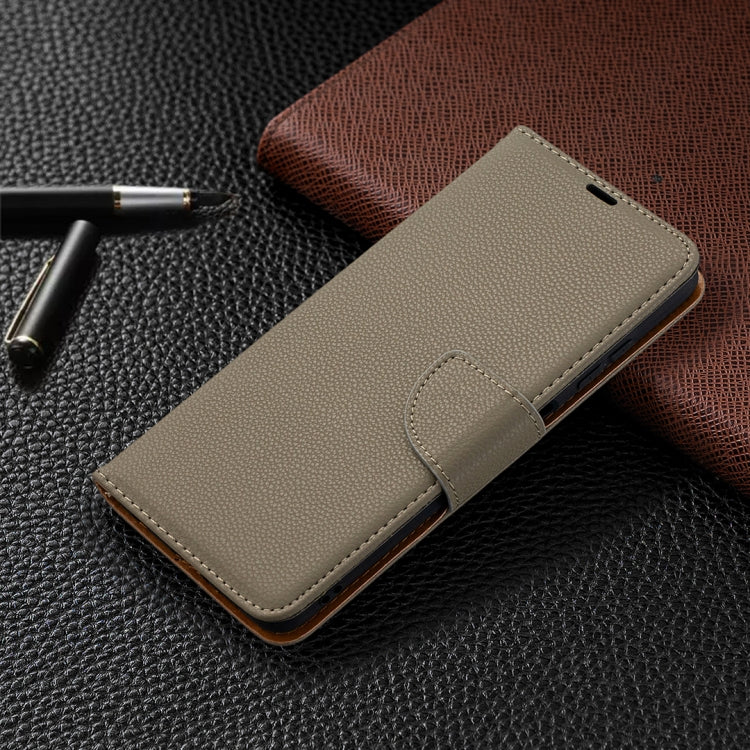 For Xiaomi Poco X3 Litchi Texture Pure Color Horizontal Flip Leather Case with Holder & Card Slots & Wallet & Lanyard