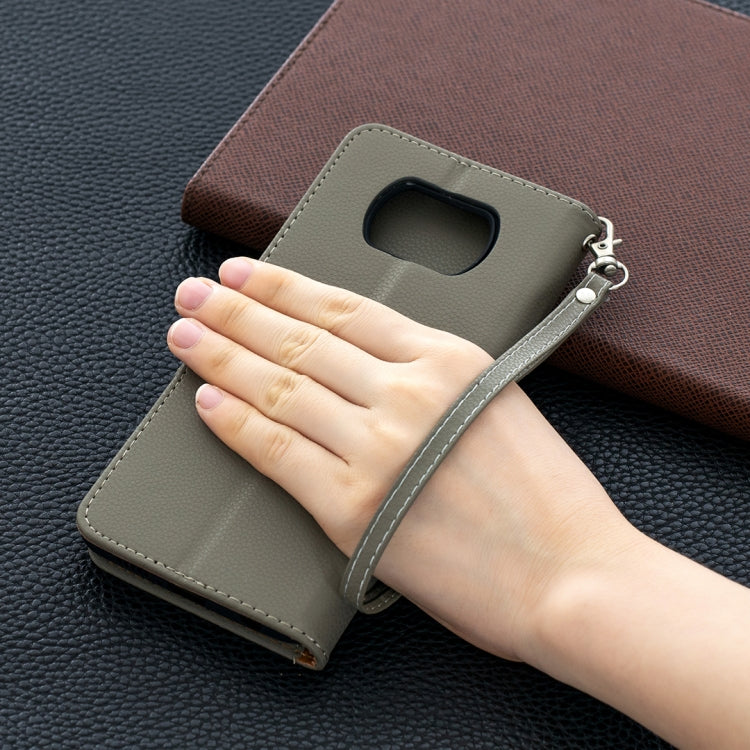For Xiaomi Poco X3 Litchi Texture Pure Color Horizontal Flip Leather Case with Holder & Card Slots & Wallet & Lanyard