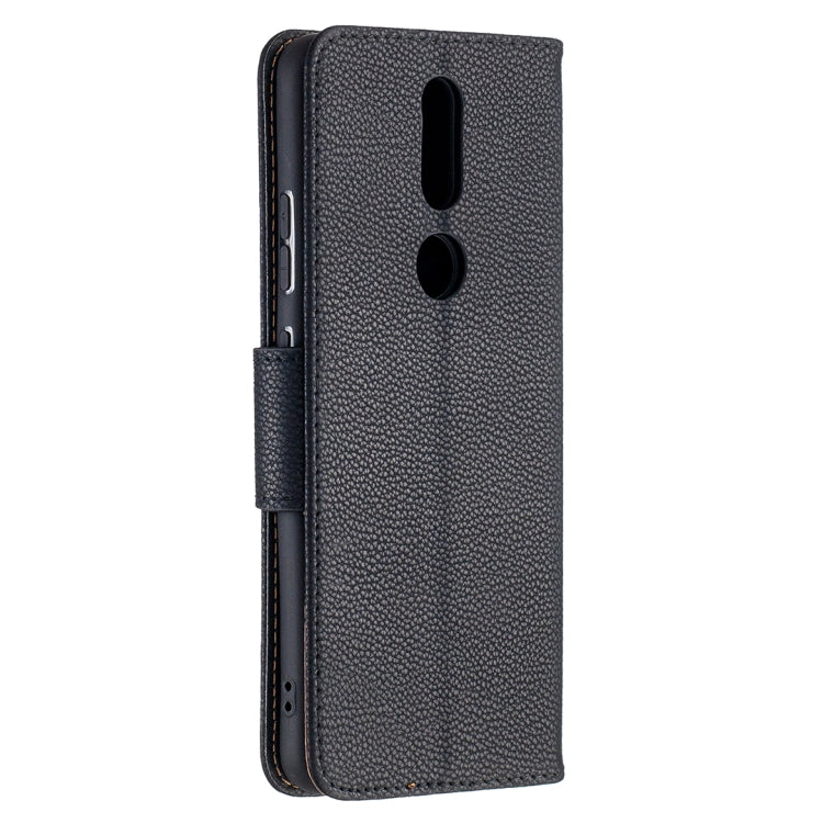 For Nokia 2.4 Litchi Texture Pure Color Horizontal Flip Leather Case with Holder & Card Slots & Wallet & Lanyard