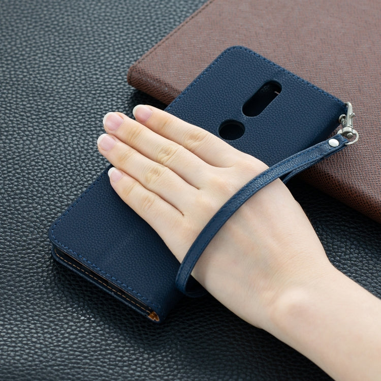 For Nokia 2.4 Litchi Texture Pure Color Horizontal Flip Leather Case with Holder & Card Slots & Wallet & Lanyard