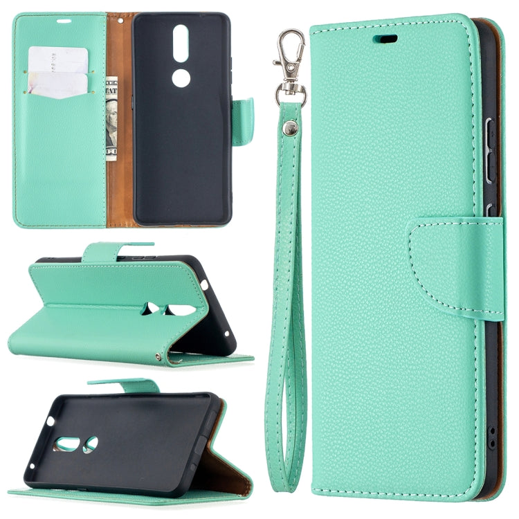 For Nokia 2.4 Litchi Texture Pure Color Horizontal Flip Leather Case with Holder & Card Slots & Wallet & Lanyard