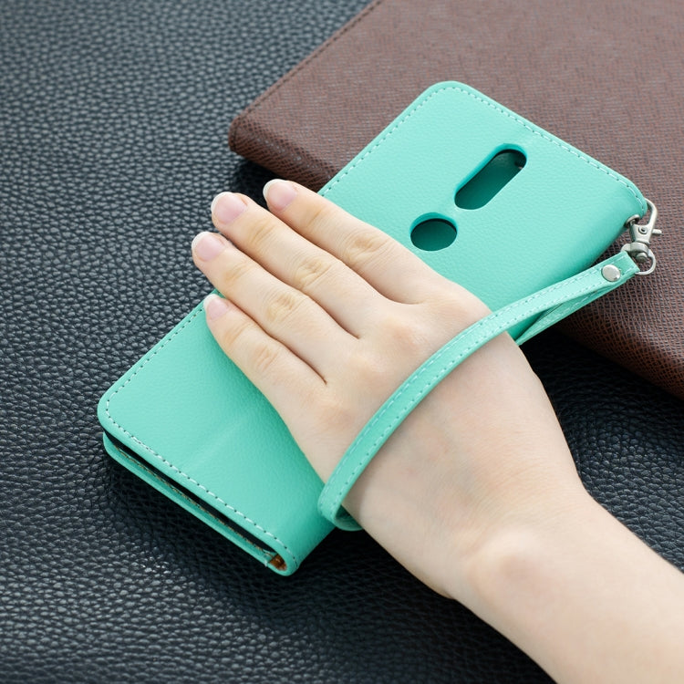 For Nokia 2.4 Litchi Texture Pure Color Horizontal Flip Leather Case with Holder & Card Slots & Wallet & Lanyard