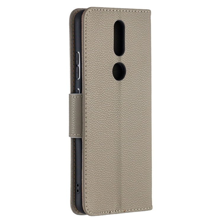 For Nokia 2.4 Litchi Texture Pure Color Horizontal Flip Leather Case with Holder & Card Slots & Wallet & Lanyard
