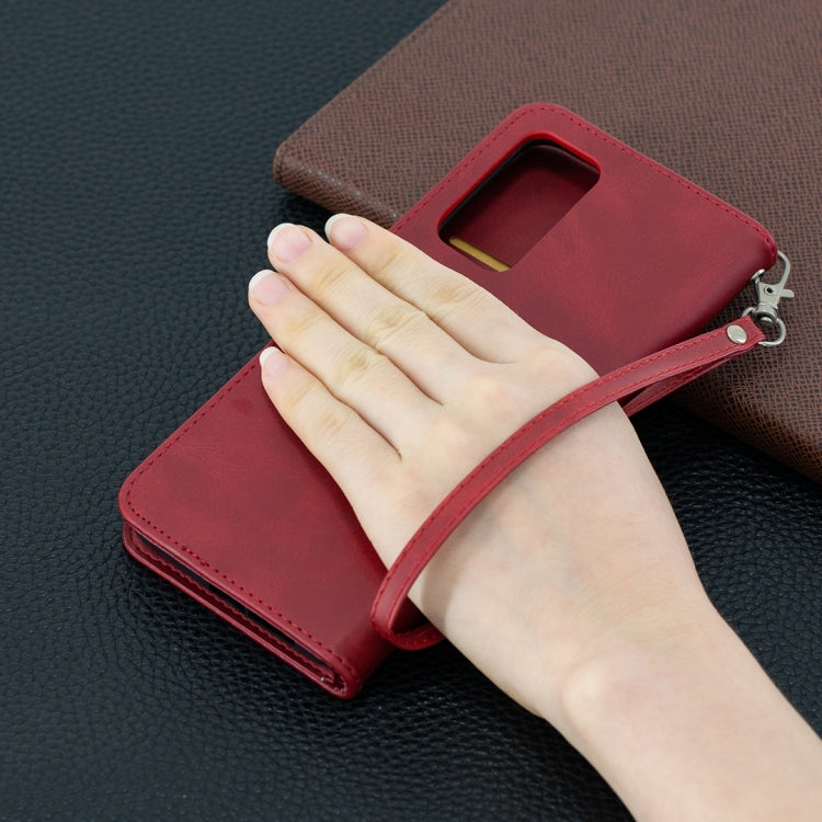 For Xiaomi Mi 10T 5G Retro Lambskin Texture Pure Color Horizontal Flip PU Leather Case with Holder & Card Slots & Wallet & Lanyard