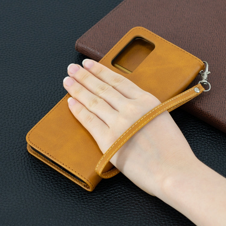 For Xiaomi Mi 10T 5G Retro Lambskin Texture Pure Color Horizontal Flip PU Leather Case with Holder & Card Slots & Wallet & Lanyard