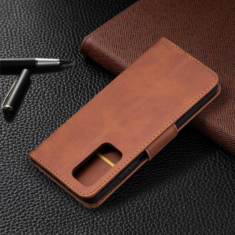 For Xiaomi Mi 10T 5G Retro Lambskin Texture Pure Color Horizontal Flip PU Leather Case with Holder & Card Slots & Wallet & Lanyard
