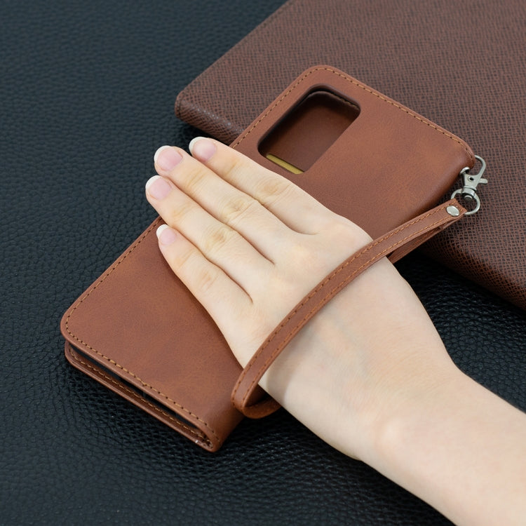 For Xiaomi Mi 10T 5G Retro Lambskin Texture Pure Color Horizontal Flip PU Leather Case with Holder & Card Slots & Wallet & Lanyard