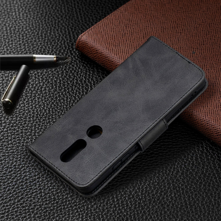 For Nokia 2.4 Retro Lambskin Texture Pure Color Horizontal Flip PU Leather Case with Holder & Card Slots & Wallet & Lanyard