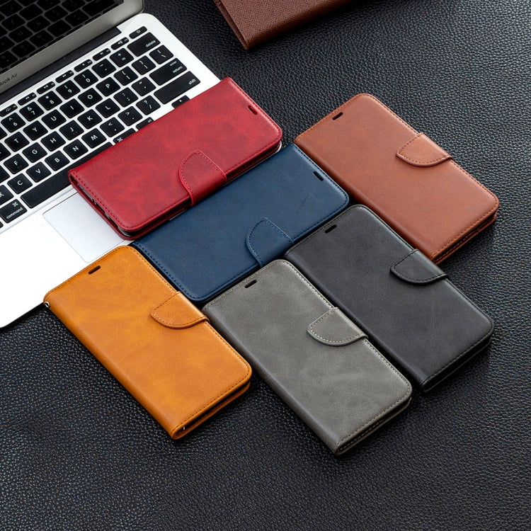 For Nokia 2.4 Retro Lambskin Texture Pure Color Horizontal Flip PU Leather Case with Holder & Card Slots & Wallet & Lanyard