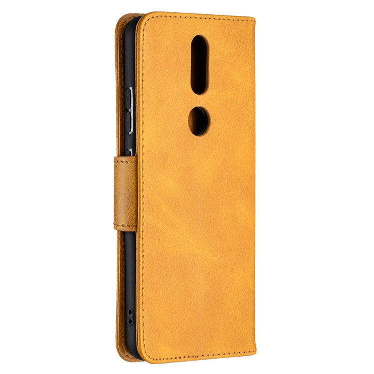 For Nokia 2.4 Retro Lambskin Texture Pure Color Horizontal Flip PU Leather Case with Holder & Card Slots & Wallet & Lanyard