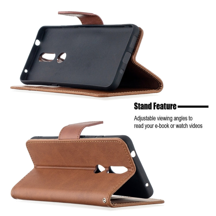 For Nokia 2.4 Retro Lambskin Texture Pure Color Horizontal Flip PU Leather Case with Holder & Card Slots & Wallet & Lanyard