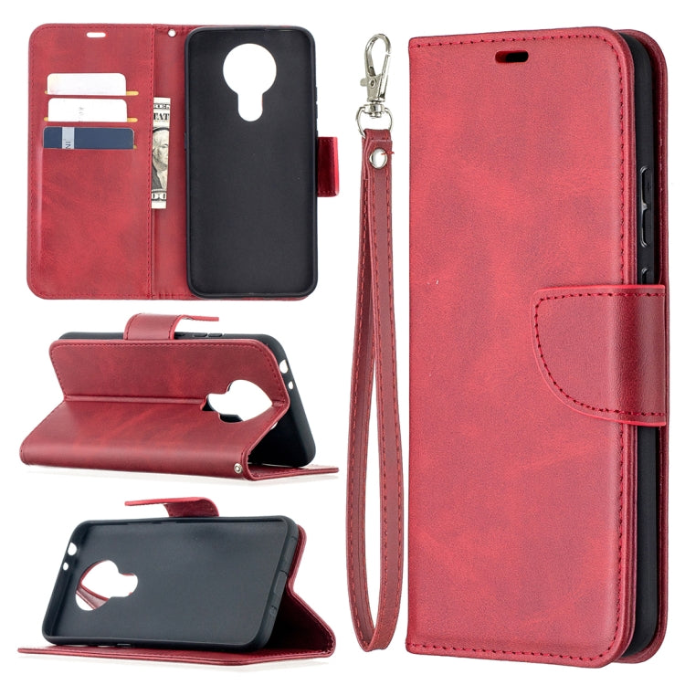 For Nokia 3.4 Retro Lambskin Texture Pure Color Horizontal Flip PU Leather Case with Holder & Card Slots & Wallet & Lanyard