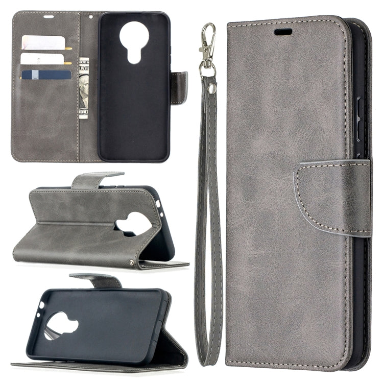 For Nokia 3.4 Retro Lambskin Texture Pure Color Horizontal Flip PU Leather Case with Holder & Card Slots & Wallet & Lanyard