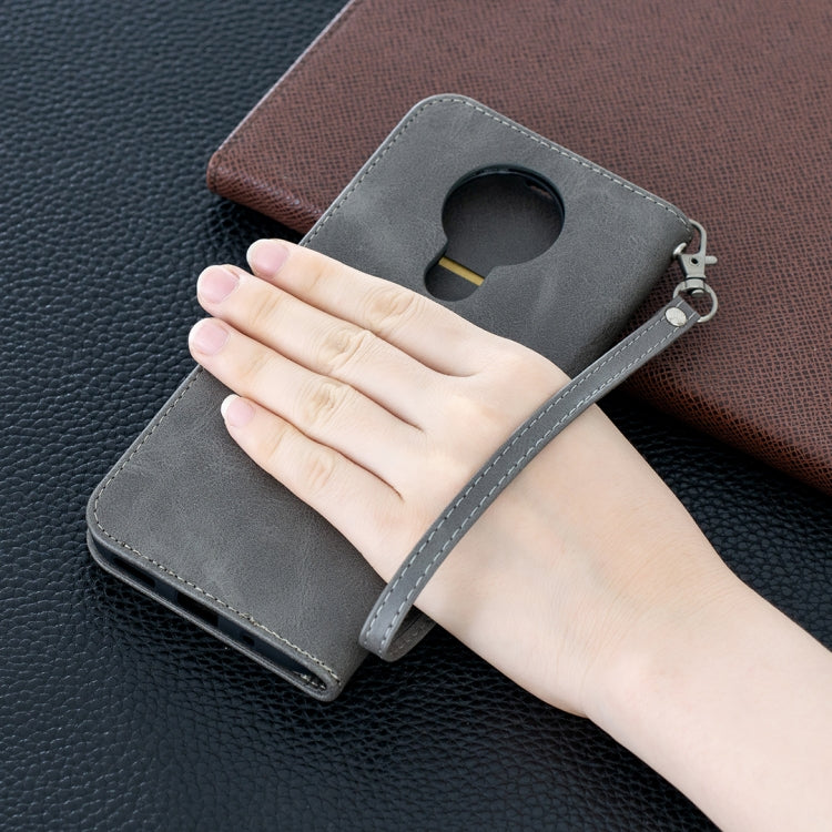 For Nokia 3.4 Retro Lambskin Texture Pure Color Horizontal Flip PU Leather Case with Holder & Card Slots & Wallet & Lanyard