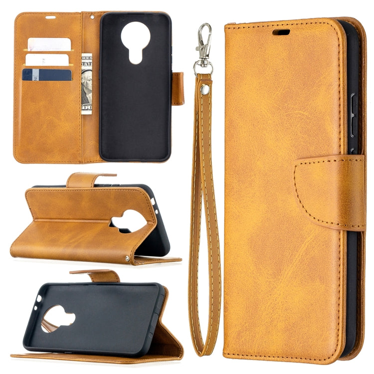 For Nokia 3.4 Retro Lambskin Texture Pure Color Horizontal Flip PU Leather Case with Holder & Card Slots & Wallet & Lanyard