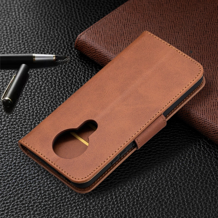 For Nokia 3.4 Retro Lambskin Texture Pure Color Horizontal Flip PU Leather Case with Holder & Card Slots & Wallet & Lanyard
