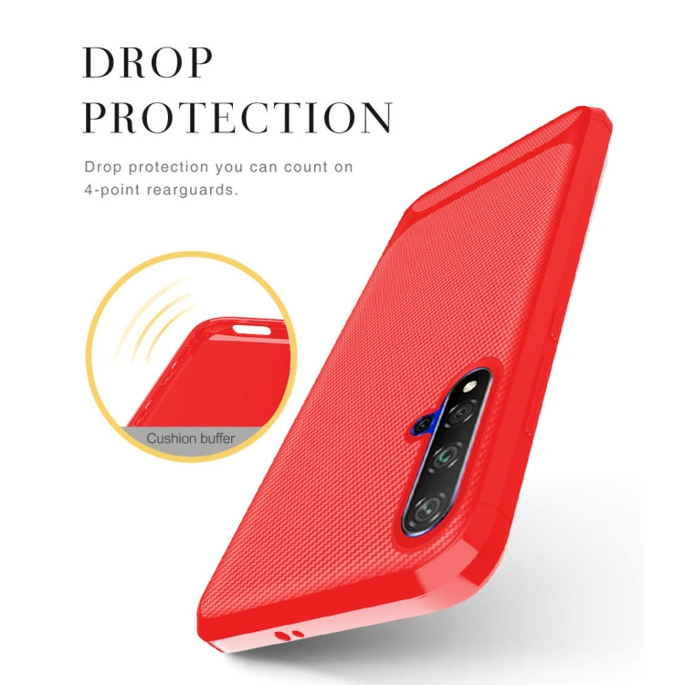 For OPPO Realme X50 Carbon Fiber Texture Shockproof TPU Protective Case