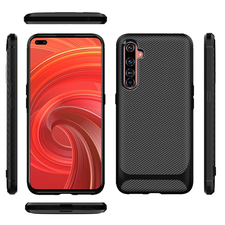 For OnePlus Nord Carbon Fiber Texture Shockproof TPU Protective Case