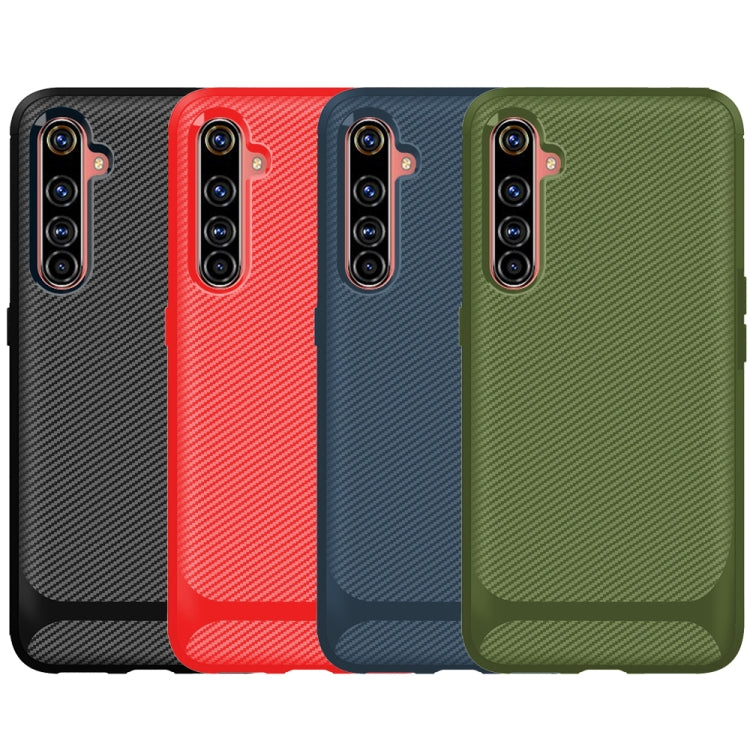 For OnePlus Nord Carbon Fiber Texture Shockproof TPU Protective Case