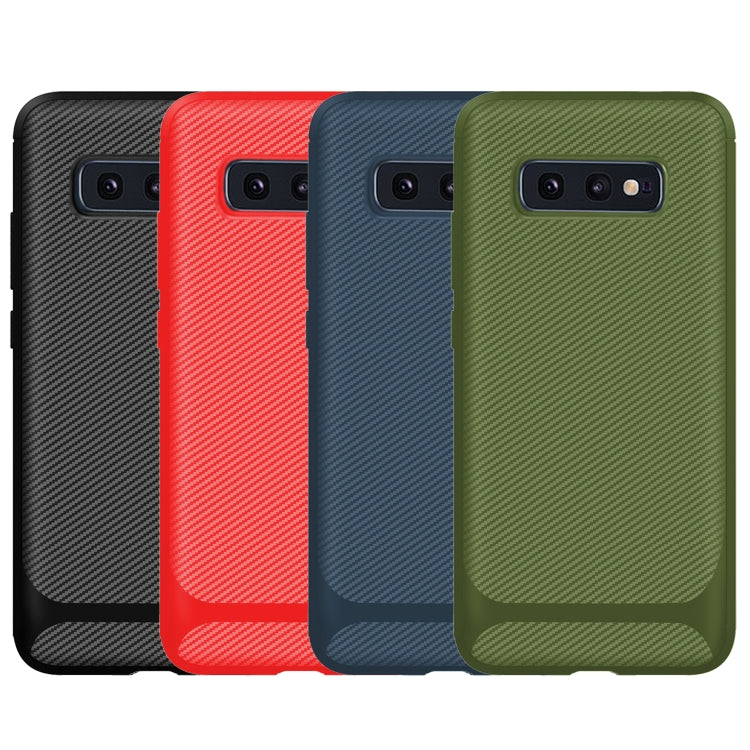 For LG V60 ThinQ 5G Carbon Fiber Texture Shockproof TPU Protective Case