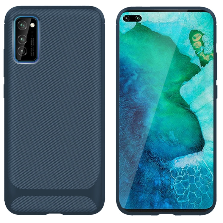 For vivo V19 / V17 (Indian Version) Carbon Fiber Texture Shockproof TPU Protective Case