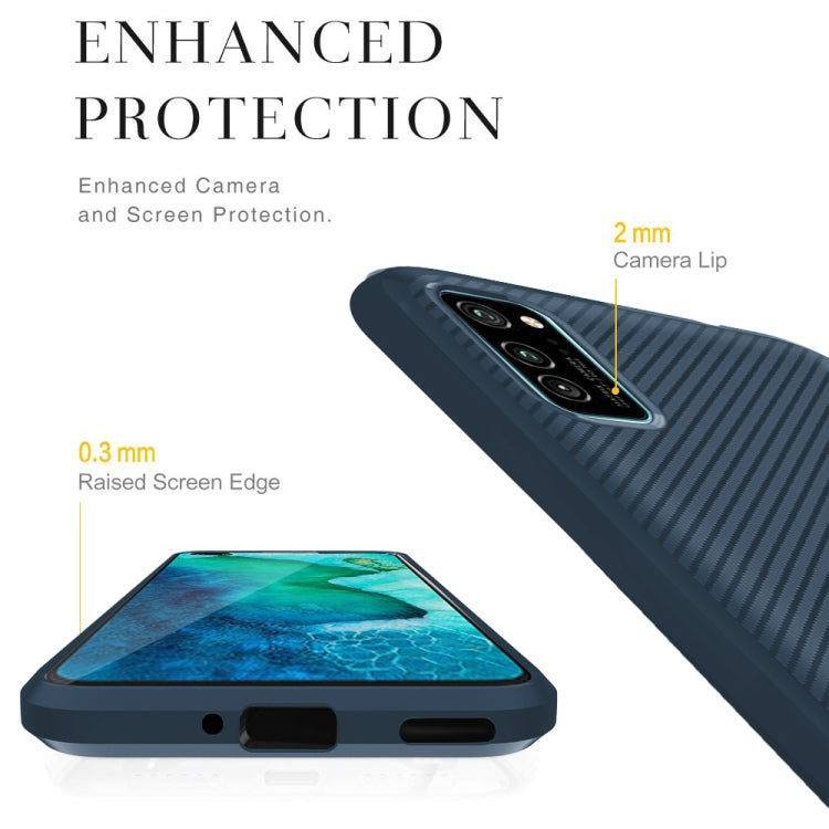 For vivo V19 / V17 (Indian Version) Carbon Fiber Texture Shockproof TPU Protective Case