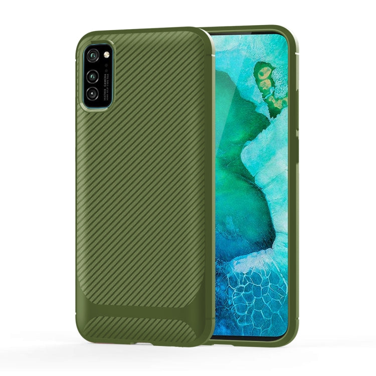 For vivo V19 / V17 (Indian Version) Carbon Fiber Texture Shockproof TPU Protective Case